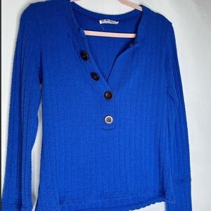 Free People We the Free button front